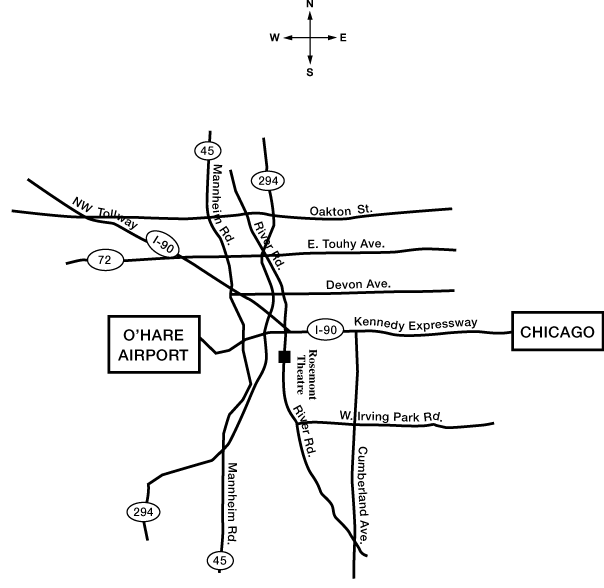 (MAP TO ROSEMONT THEATRE)